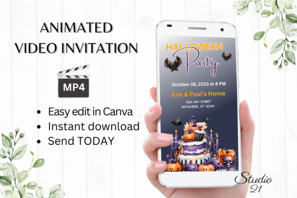 Download Digital Halloween Party Invitation - Digital halloween Collection