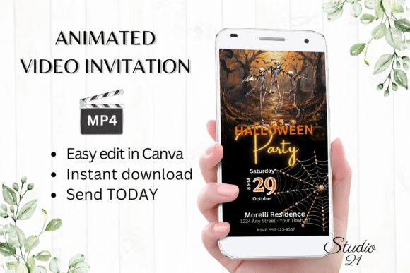 Download Digital Halloween Party Invitation - Digital halloween Collection