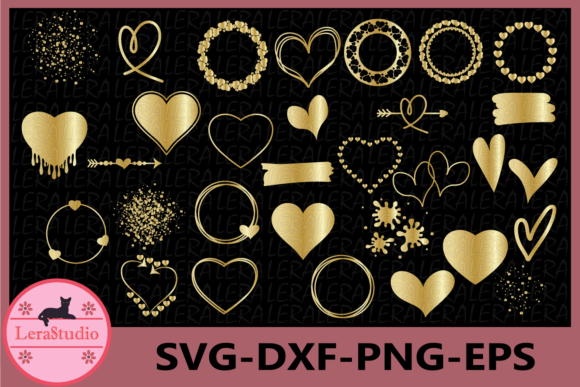Download Gold Clipart, Golden Heart - Gold clipart Collection