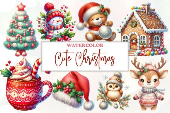 Download Cute Christmas Clip Art - Premium Bundle