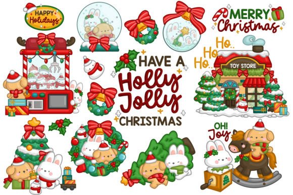 Download Animals Character Christmas Clipart - Premium Bundle