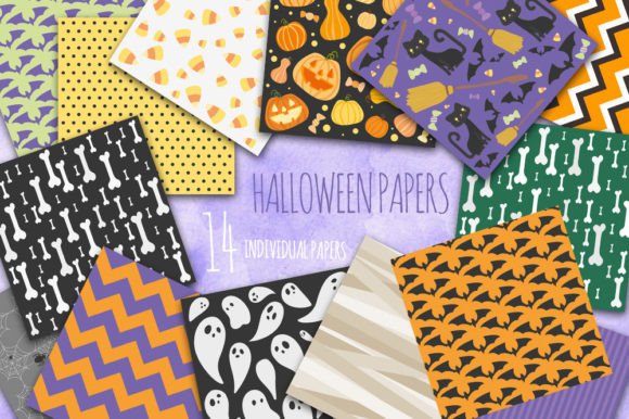 Download Digital Halloween Party Papers - Digital halloween Collection
