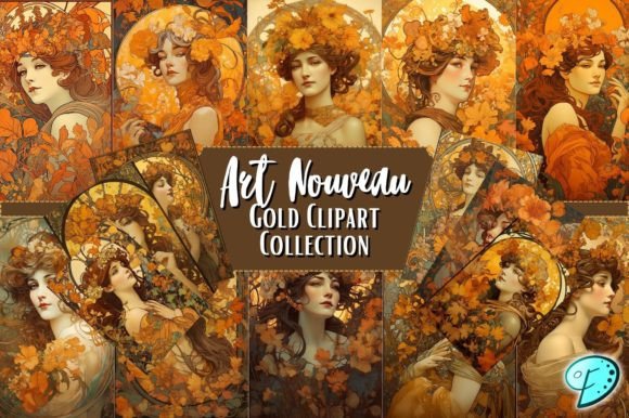 Download Art Nouveau Gold Clipart Collection - Gold clipart Collection
