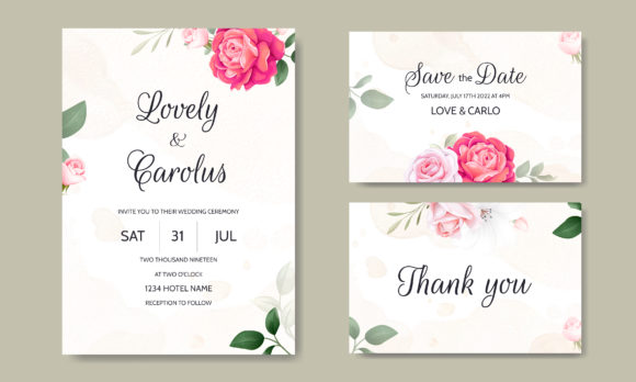 Download Luxury Wedding Card Floral Template - Floral template Collection