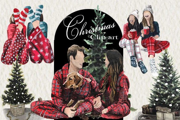 Download Christmas Clip Art, Best Friends Clipart - Premium Resources