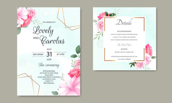 Download Luxury Wedding Card Floral Template - Floral template Collection